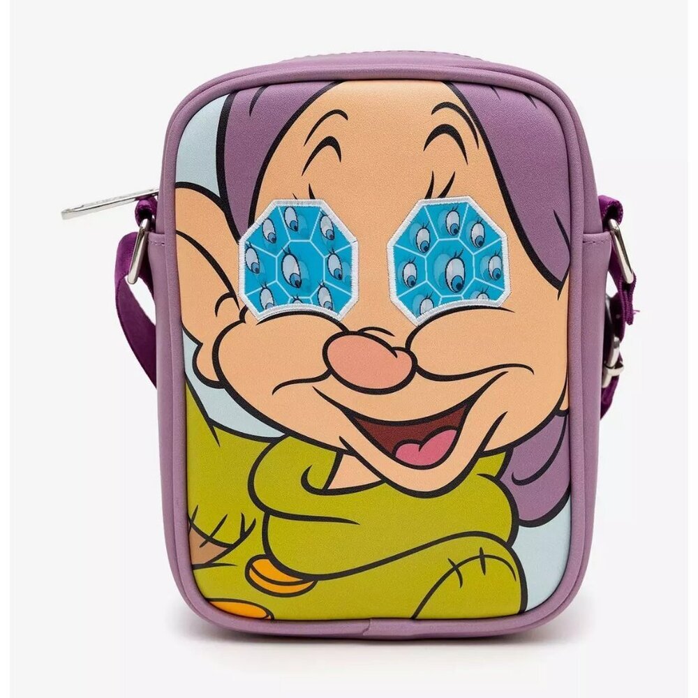 Disney Snow White Dopey Dwarf Close Up Crossbody Bag and Card Holder NWT​